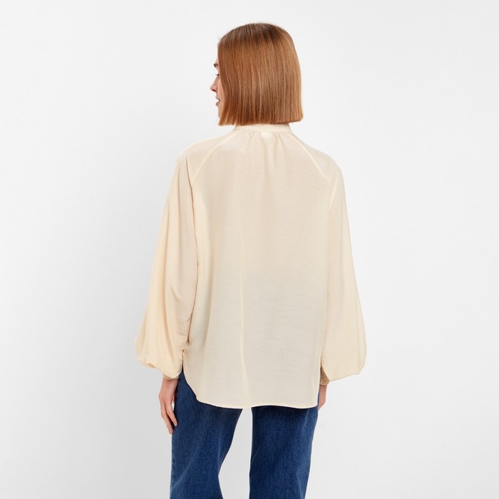 Блузка женская MINAKU: Enjoy цвет молочный, р-р 46