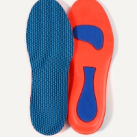 Стельки для обуви, универсальные, спортивные, р-р RU до 36 (р-р Пр-ля до 38), 24 см, пара, синий/красный