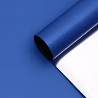 Пленка для цветов, &laquo;Серебряная сторона&raquo;, синий, 57&times;57&plusmn;1 см