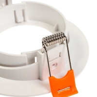 Светильник встраиваемый, поворотный, под лампу MR16, круг, пластик, белый