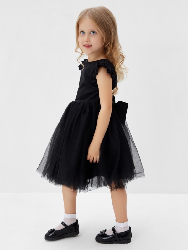 Платье нарядное детское MINAKU: PartyDress, цвет чёрный, рост 98 см Платье нарядное детское MINAKU: PartyDress, цвет чёрный, рост 98 см