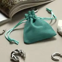 Мешочек подарочный &laquo;Хлопок&raquo;, 7&times;9 см, тиффани