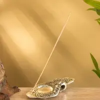 Подставка под благовония "Мудра"  алюминий 14х7,5 см