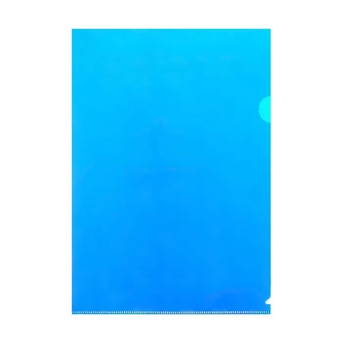 Папка уголок А4 180мкм, Calligrata DeLuxe, черничный, непрозрачный, с тиснением