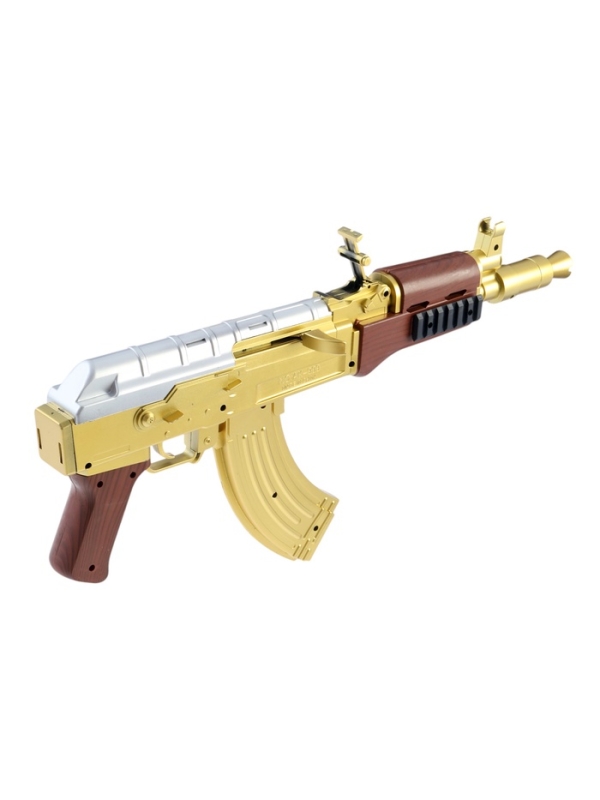 Автомат Автомат "АК-47 золотой" с лазером, 46 см