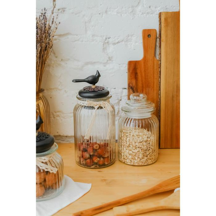 Банка стеклянная для сыпучих продуктов &laquo;Лада&raquo;, 900 мл, 11&times;18,5 см