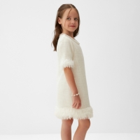 Платье для девочки MINAKU: PartyDress цвет белый, рост 146 Платье для девочки MINAKU: PartyDress цвет белый, рост 146