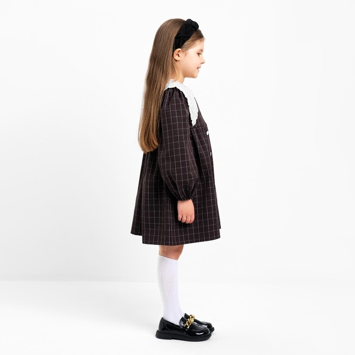 Платье детское с воротником KAFTAN, размер 38 (146-152 см), цвет черный Платье детское с воротником KAFTAN, размер 38 (146-152 см), цвет черный