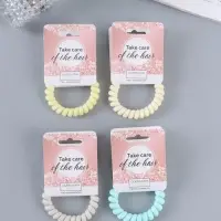 Резинка для волос пружинка &laquo;Матовая&raquo;, МИКС