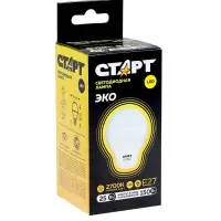 Лампа светодиодная СТАРТ, 25 Вт, Е27, А60, 2700К, 1600 Лм, теплый свет