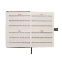 Ежедневник недатированный формат А5, с хлястиком, 80л, линия, пвх, Черный