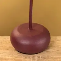 Подсвечник на 1 свечу текстурный "Баклажановый" 8х8х25,5 см