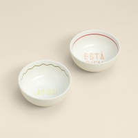 Набор салатников 2 шт SL Home "Уроки испанского: Esta bien - Adi&oacute;s", d=15см