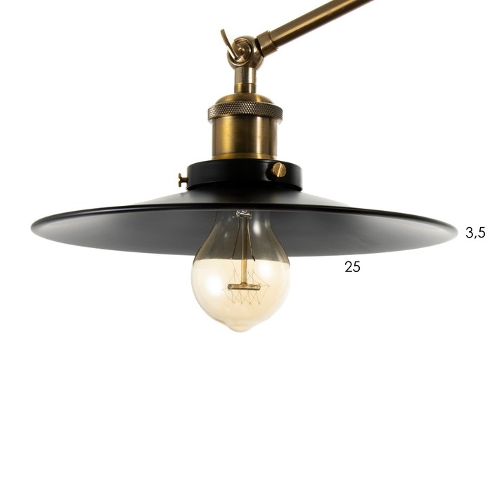 Бра "Кандела" 2хЕ27 черный  22х22х10см