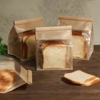 Пакет крафт бумажный, с окном, прямоугольное дно, 16&times;13&times;26 см