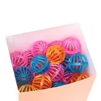 Шарик для кошек &laquo;Завитушки&raquo;, 4 см, фасовка в коробку по 50 шт., цвет МИКС