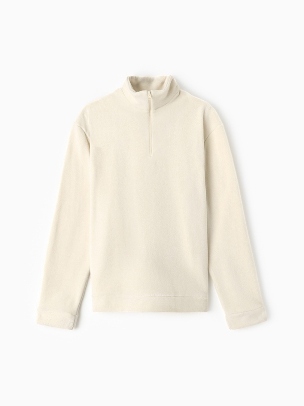 Джемпер флисовый мужской MINAKU: Fleece Soft цвет бежевый, р-р 46