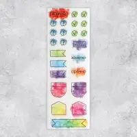 Наклейки бумажные на подложке &laquo;Мои заметки&raquo;, для ежедневника 6&times;21 см