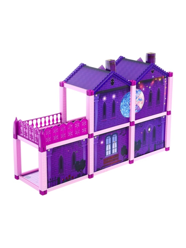 Кукольный дом &laquo;Тёмный домик&raquo;, 2 куклы, мебель, аксессуары