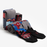 Колготки Марвел &laquo;Ночной город&raquo;, цвет чёрный/серый, 116-122 см