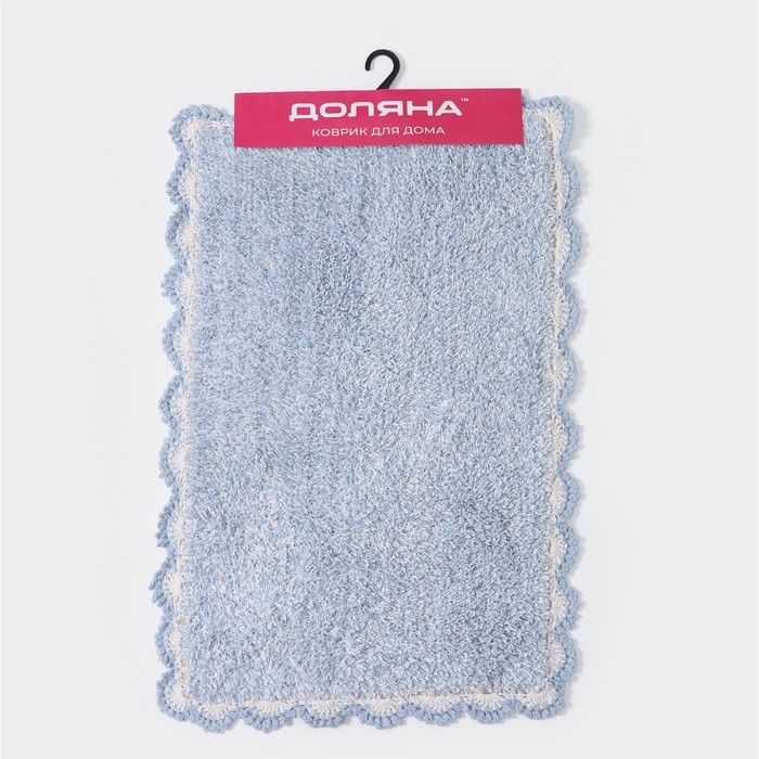 Коврик для дома Доляна &laquo;Тэя&raquo;, 50&times;80 см, цвет голубой