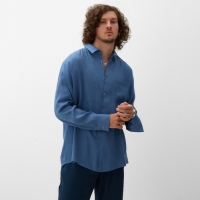 Рубашка мужская с длинным рукавом MIST р.48, синий