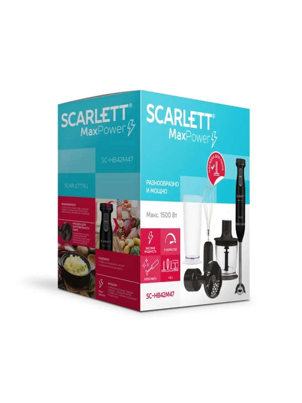 Кухонный погружной блендер измельчитель 4в1 SC-HB42M47 Кухонный погружной блендер измельчитель 4в1 SC-HB42M47