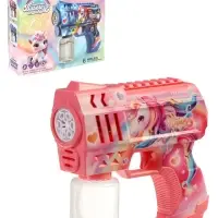 Генератор мыльных пузырей "Единорожка",световые эффекты, работает от батареек