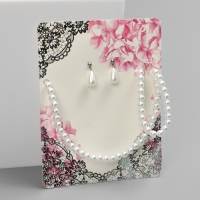 Набор 3 предмета: серьги, бусы, браслет &laquo;Классика&raquo;, цвет белый, 45 см