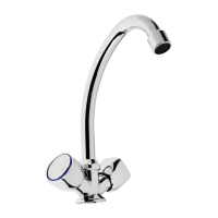 Cмеситель для кухни Accoona A5680, двухвентильный, силумин, хром Cмеситель для кухни Accoona A5680, двухвентильный, силумин, хром