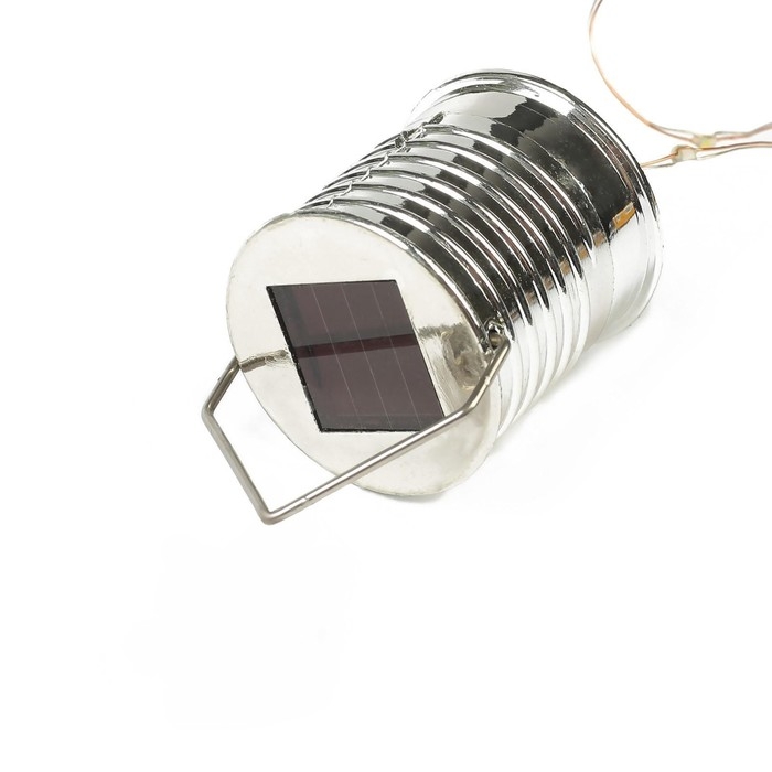 Садовый светильник на солнечной батарее &laquo;Лампочка жёлтая&raquo;, 8 &times; 14 &times; 8 см, 5 LED, свечение белое