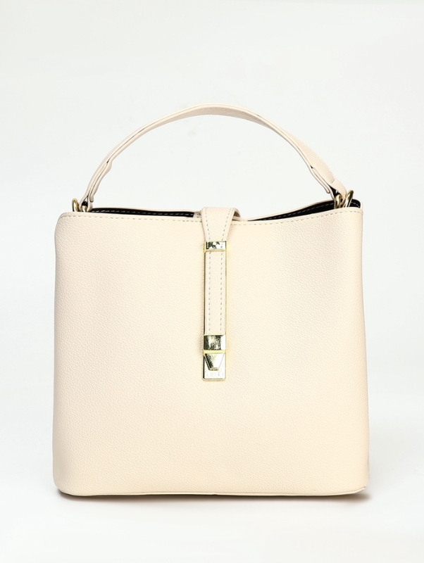 Сумка женская тоут на молнии, цвет молочный Сумка женская тоут на молнии, цвет молочный