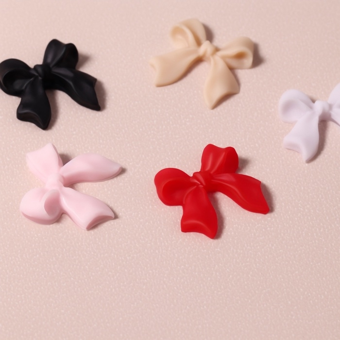 Фигурки для дизайна ногтей &laquo;Бантики&raquo;, объёмные, разноцветные