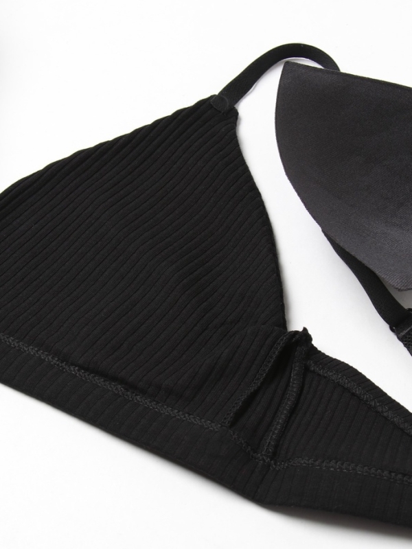 Комплект женский (топ, трусы) цвет черный, размер 42-44