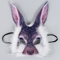 Маска карнавальная "Заяц с мехом" Маска карнавальная "Заяц с мехом"