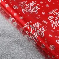 Набор упаковочной плёнки &laquo;Новый год&raquo;, 50 &times; 70 см