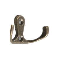 Крючок мебельный ТУНДРА TKD003, двухрожковый, бронза, 10 шт TMP Крючок мебельный ТУНДРА TKD003, двухрожковый, бронза, 10 шт TMP