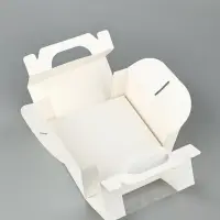 Упаковка для кондитерских изделий, под бенто - торт &laquo;Белая&raquo;, 14&times;14&times;8 см