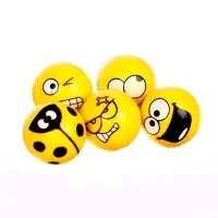 Мяч каучуковый &laquo;Смайлики&raquo;, 2,7 см, цвета МИКС