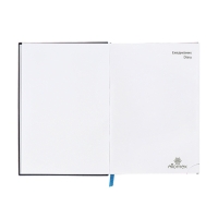 Ежедневник недатированный, A5, 160 листов, Attomex. Lancaster, твердая обложка балакрон с поролоном, тиснение фольгой, перфорация, ляссе, блок 70%, синий