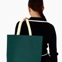 Пакет с петлевой ручкой, сумка - шопер &laquo;Эко&raquo;, 38&times;32&times;10 см, изумрудный