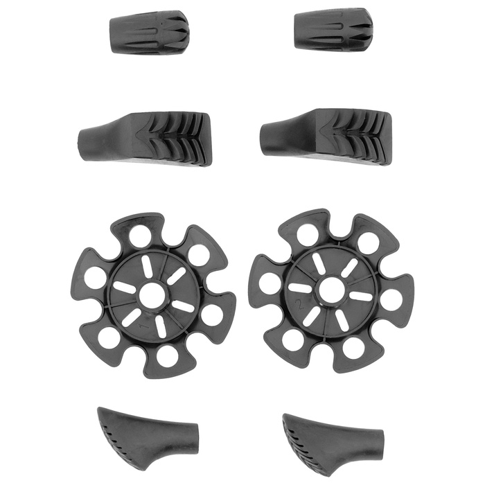 Палки треккинговые Maclay, телескопические, 3-х секционные, до 135 см (2 шт), ПОЛНЫЙ НАБОР   1082322
