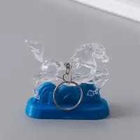 Фонарик брелок для ключей на кольце &laquo;Лошадь в горах&raquo;, мигает, 6.5&times;2.5&times;6.2 см, МИКС