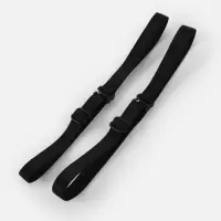 Лямки для бюстгальтера, текстильные, 1 см, 37 см, пара, чёрные