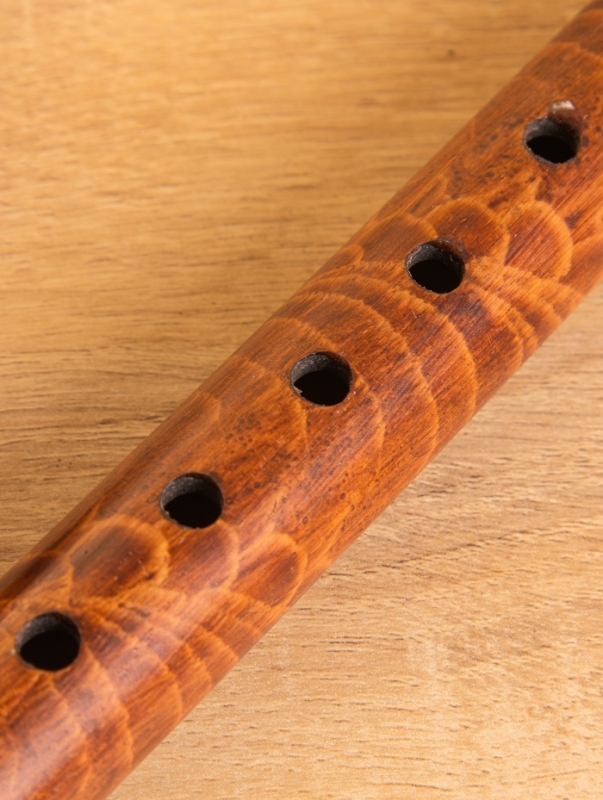 Сувенирный музыкальный инструмент "Флейта" бамбук, цв. коричневый, 30х2х2 см