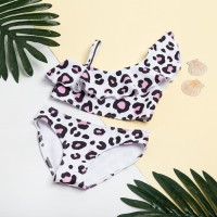 Купальник для девочки KAFTAN &laquo;Леопард&raquo;, белый, рост 110-116 (32)