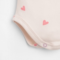 Боди с длинным рукавом в набивку Крошка Я &laquo;Зайчик&raquo;, рост 68-74 см, цвет бежевый