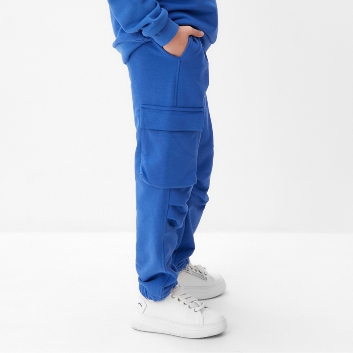 Брюки детские MINAKU, цвет синий, рост 158 см