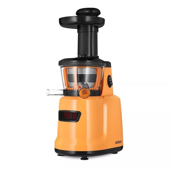 Соковыжималка Kitfort КТ-1160, шнековая, 150 Вт, 1/1 л, 50 об/мин, оранжево-чёрная Соковыжималка Kitfort КТ-1160, шнековая, 150 Вт, 1/1 л, 50 об/мин, оранжево-чёрная
