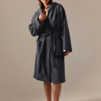 Халат махровый с капюшоном женский SL HOME: Basic "Гри Сандре", р-р S, 100% хл, 420 г/м2 Халат махровый с капюшоном женский SL HOME: Basic "Гри Сандре", р-р S, 100% хл, 420 г/м2